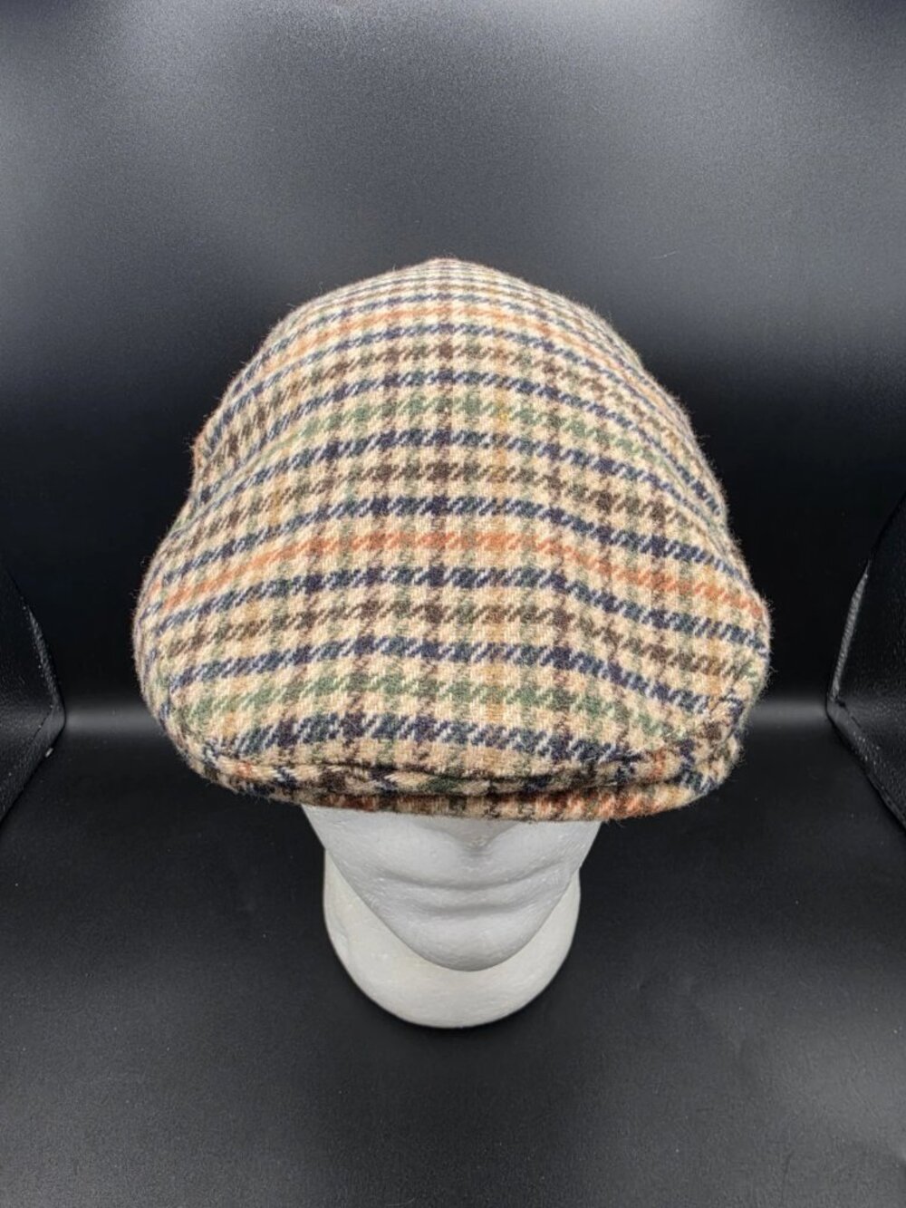 Heritage Traditions Hat Cap Fitted Mens OSFA Brown Wool Insulated Newsboy EUC